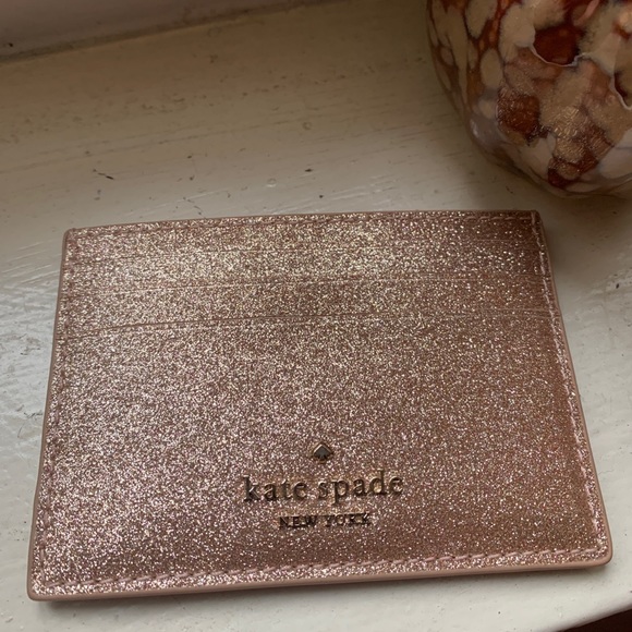 Authentic Kate Spade smooth glitter leather card - Picture 4 of 7